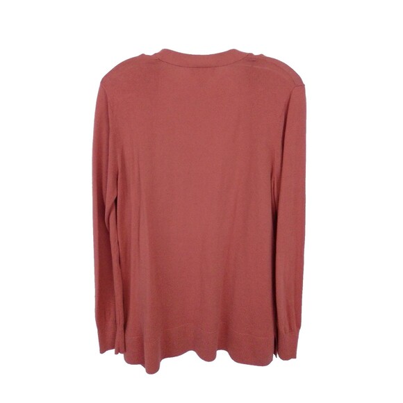 Loft Women's Long Sleeve Open Front Light Weight Cardigan Solid Orange Size XL - Picture 6 of 7